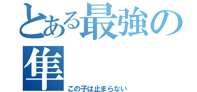 とある最強の隼（この子は止まらない）