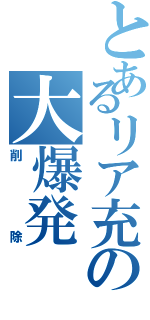 とあるリア充の大爆発（削除）