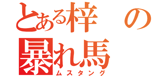 とある梓の暴れ馬（ムスタング）