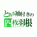 とある袖付きの四枚羽根（クシャトリヤ）