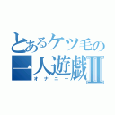 とあるケツ毛の一人遊戯Ⅱ（オナニー）