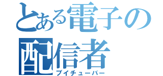 とある電子の配信者（ブイチューバー）