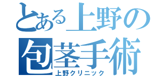 とある上野の包茎手術（上野クリニック）