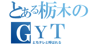 とある栃木のＧＹＴ（とちテレと呼ばれる）