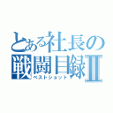 とある社長の戦闘目録Ⅱ（ベストショット）