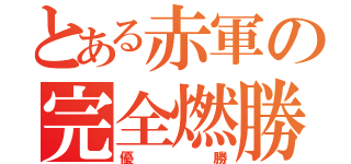 とある赤軍の完全燃勝（優勝）