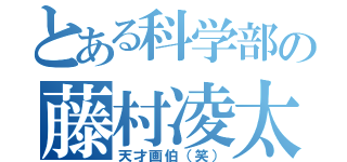 とある科学部の藤村凌太郎（天才画伯（笑））