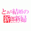 とある結婚の新郎新婦（カミジョウミコト）