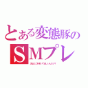 とある変態豚のＳＭプレイ（次はどこを叩いてほしいんだい？）