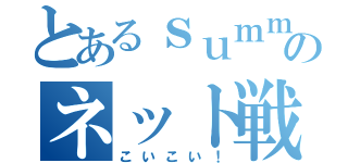 とあるｓｕｍｍｅｒのネット戦争（こいこい！）