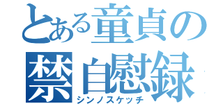 とある童貞の禁自慰録（シンノスケッチ）