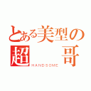 とある美型の超級帥哥（ＨＡＮＤＳＯＭＥ）