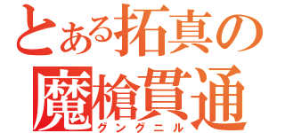 とある拓真の魔槍貫通（グングニル）