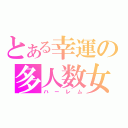 とある幸運の多人数女（ハーレム）