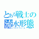 とある戦士の流水形態（リキドフォーム）