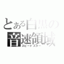 とある白黒の音速領域（スピードスター）