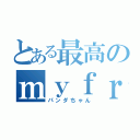 とある最高のｍｙｆｒｉｅｎｄ （パンダちゃん）