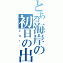 とある海岸の初日の出（２０１１）