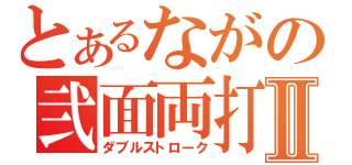 とあるながの弐面両打Ⅱ（ダブルストローク）