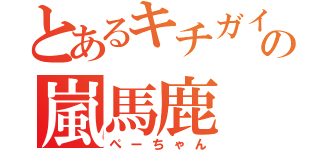 とあるキチガイの嵐馬鹿（ぺーちゃん）