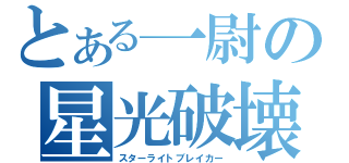 とある一尉の星光破壊（スターライトブレイカー）