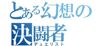 とある幻想の決闘者（デュエリスト）