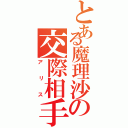 とある魔理沙の交際相手（アリス）