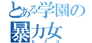 とある学園の暴力女（ヒメコ）