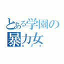 とある学園の暴力女（ヒメコ）