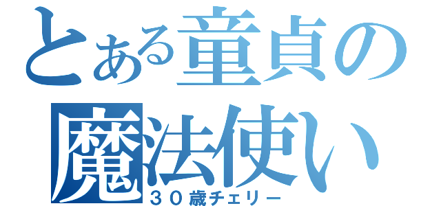 とある童貞の魔法使い（３０歳チェリー）