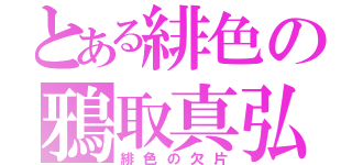 とある緋色の鴉取真弘（緋色の欠片）