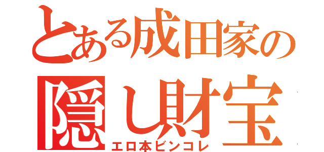 とある成田家の隠し財宝（エロ本ビンコレ）