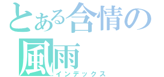 とある含情の風雨（インデックス）