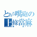 とある嘴砲の上條當麻（緋劍）