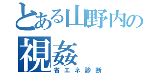 とある山野内の視姦（省エネ診断）