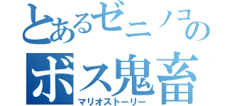 とあるゼニノコのボス鬼畜（マリオストーリー）