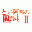 とある阿邦の是震妹Ⅱ（真的）