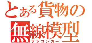 とある貨物の無線模型（ラジコンカー）