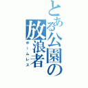 とある公園の放浪者（ホームレス）