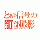 とある信号の細部撮影（細かすぎて伝わらない世界へようこそ）