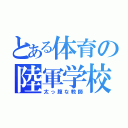 とある体育の陸軍学校（太っ腹な教師）