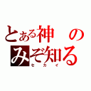 とある神のみぞ知る（セカイ）