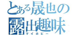 とある晟也の露出趣味（マイホビー）