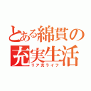 とある綿貫の充実生活（リア充ライフ）