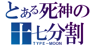 とある死神の十七分割（ＴＹＰＥ－ＭＯＯＮ）