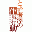 とある梅澤の作戦行動Ⅱ（ロリハント）