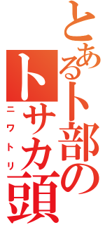 とある卜部のトサカ頭（ニワトリ）