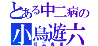 とある中二病の小鳥遊六花（邪王真眼）