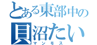 とある東部中の貝沼たいち（マンモス）