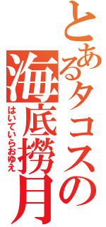 とあるタコスの海底撈月（はいていらおゆえ）